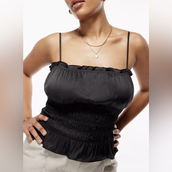 Aritzia Wilfred Black Motif Camisole - Picture 2 of 8